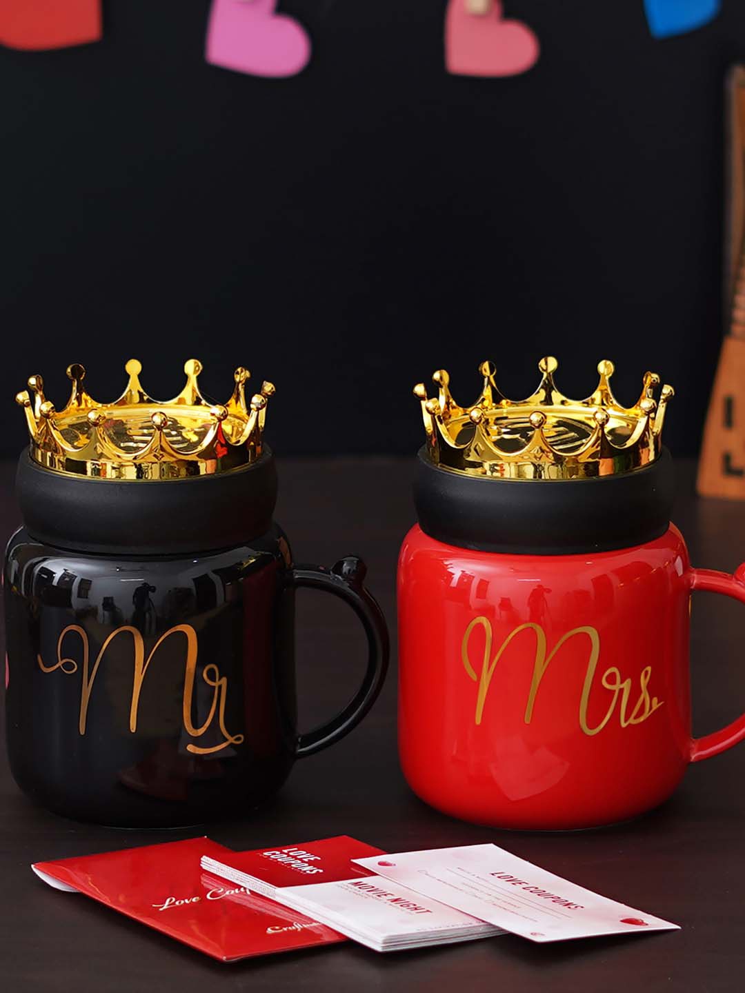 

eCraftIndia Red & Black 3 Pcs Valentine's Day Gift Set