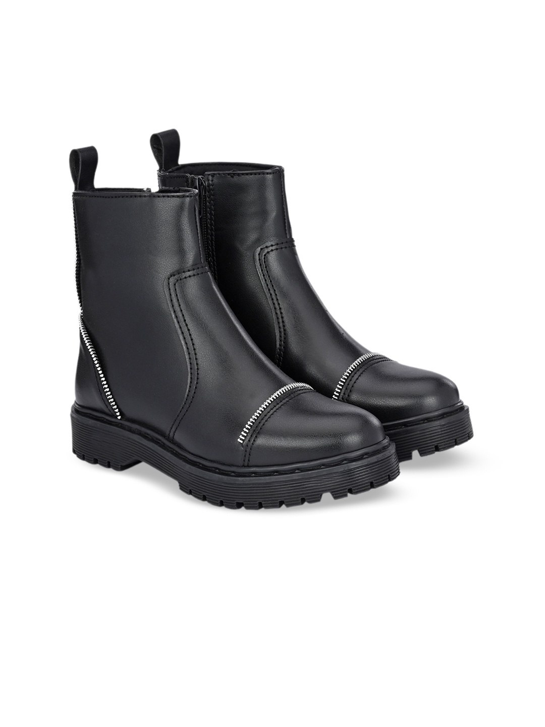 

Delize Women Mid-Top Regular Boots, Black