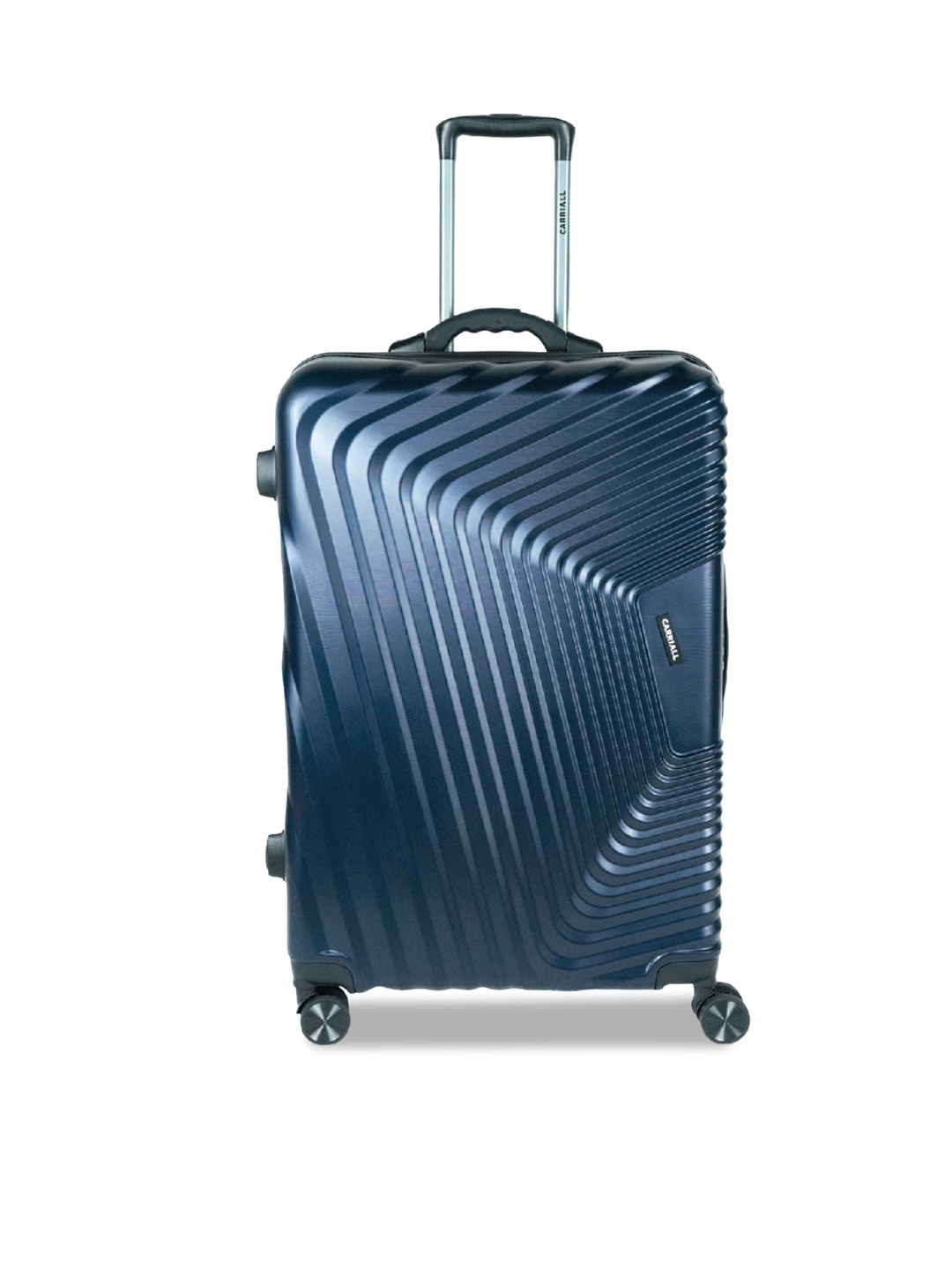 

CARRIALL Textured Hard Large Medium Luggage Trolley Bag 62 L, Navy blue