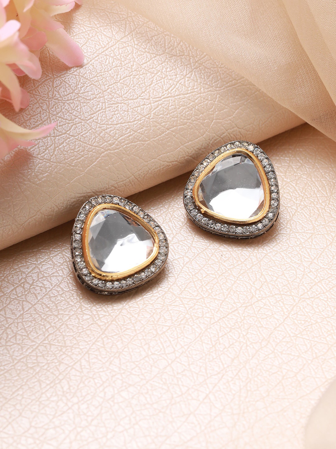 

Jazz and Sizzle Rose-Gold Plated Heart Shaped Studs Earrings