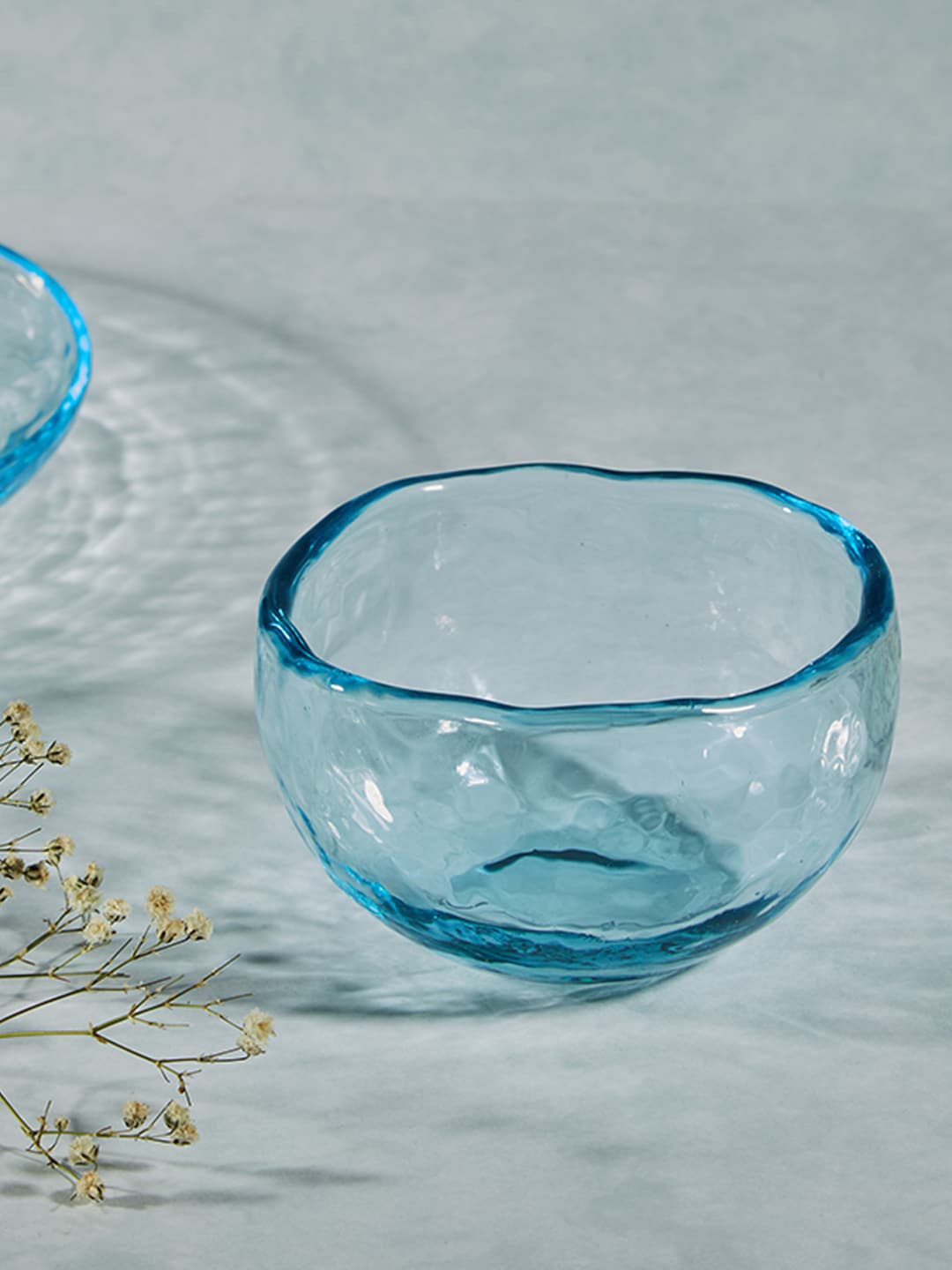 

Fabindia Pardarshee Blue Glass Serving Katori