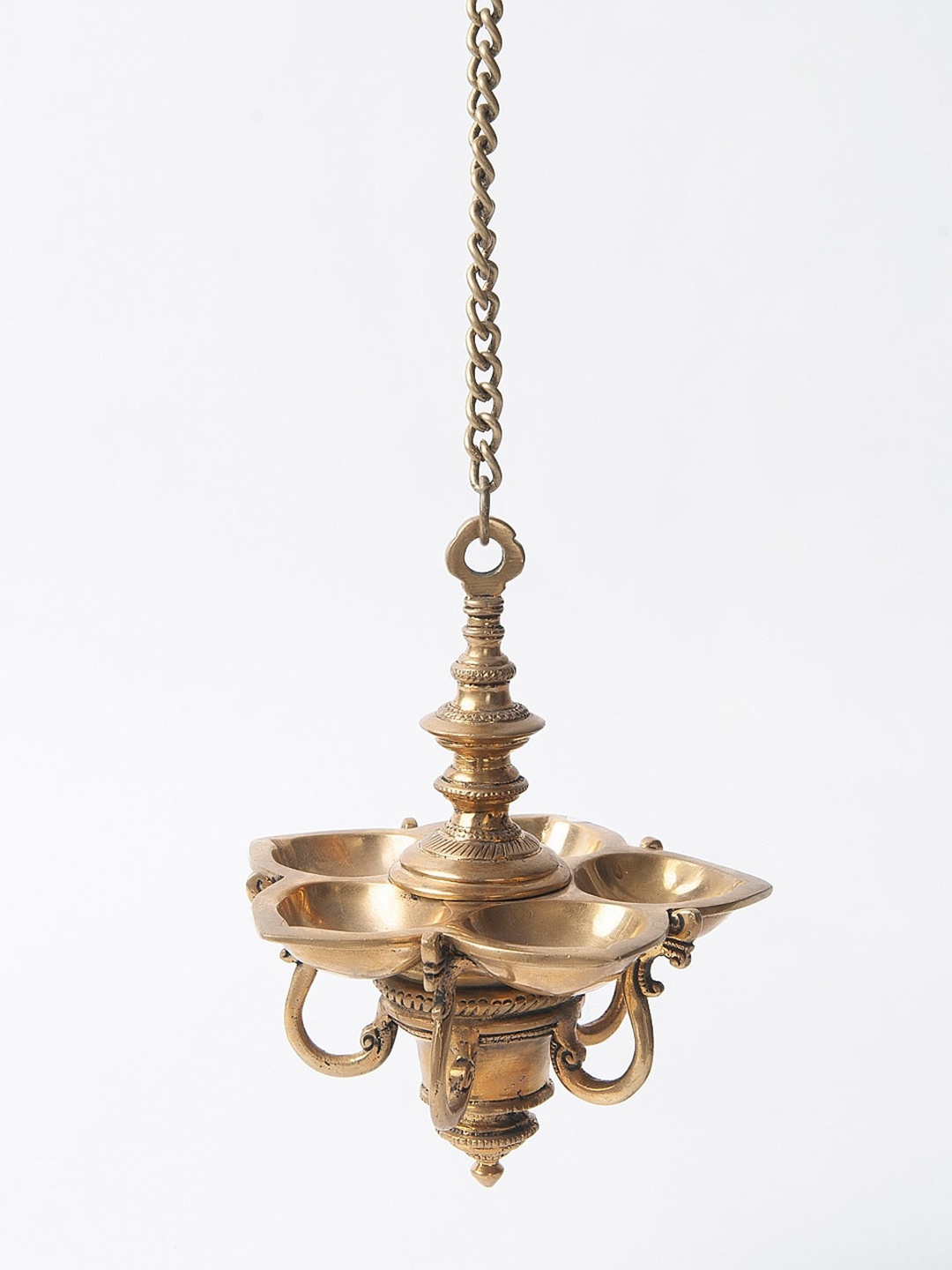 

Fabindia Mehnoor Metal Hanging Oil Lamp, Gold