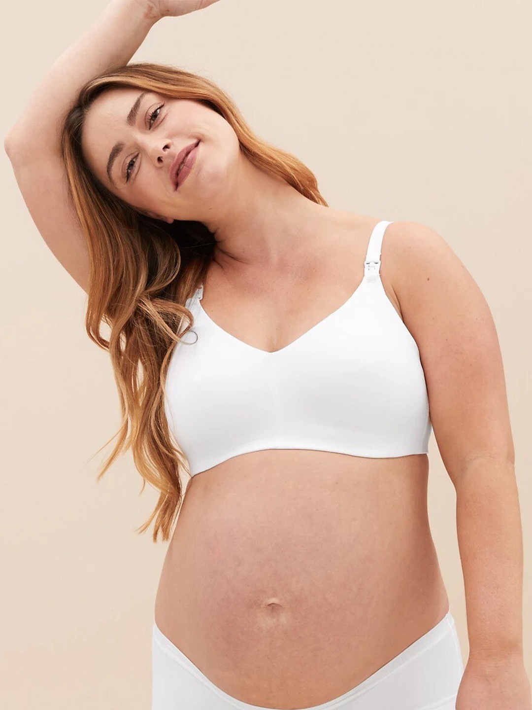

Marks & Spencer Lightly Padded Non Wired Maternity Bra, White