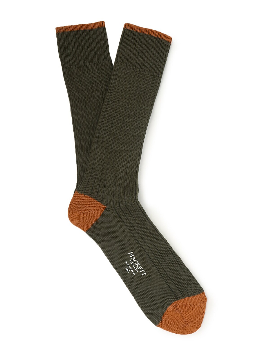 

HACKETT LONDON Men Patterned Cotton Calf-Length Socks, Green