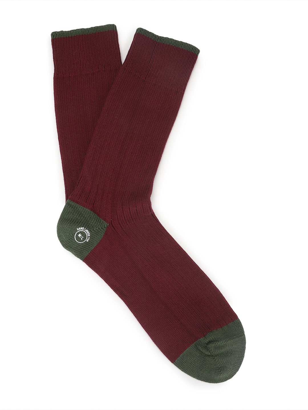 

HACKETT LONDON Men Patterned Cotton Calf-Length Socks, Red