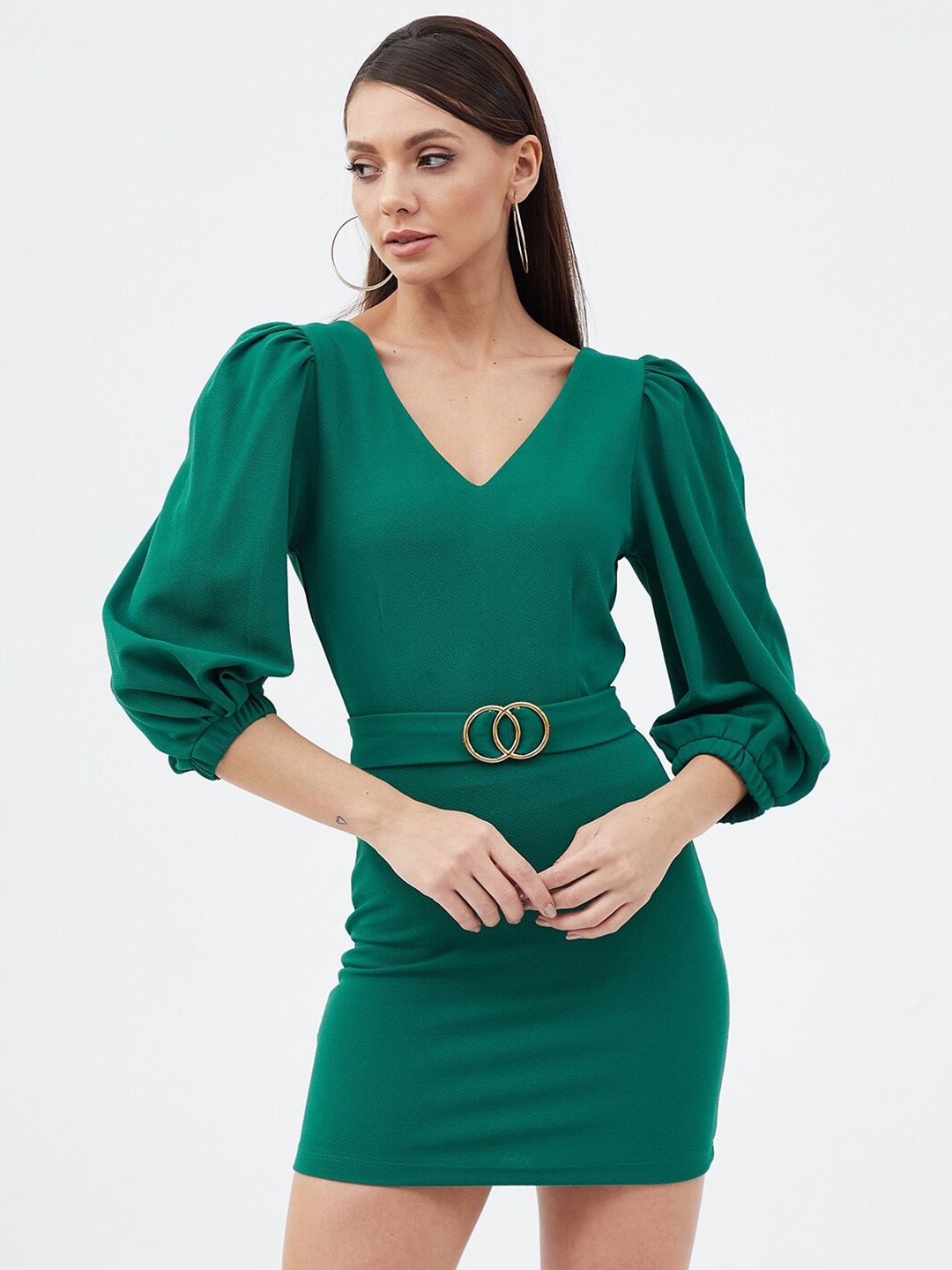 

Harpa Bodycon Mini Dress, Green