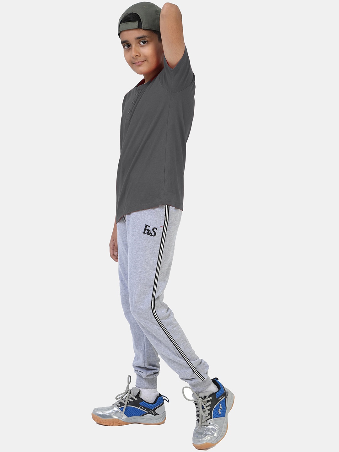 

F&S Boys Cotton Jogger, Grey