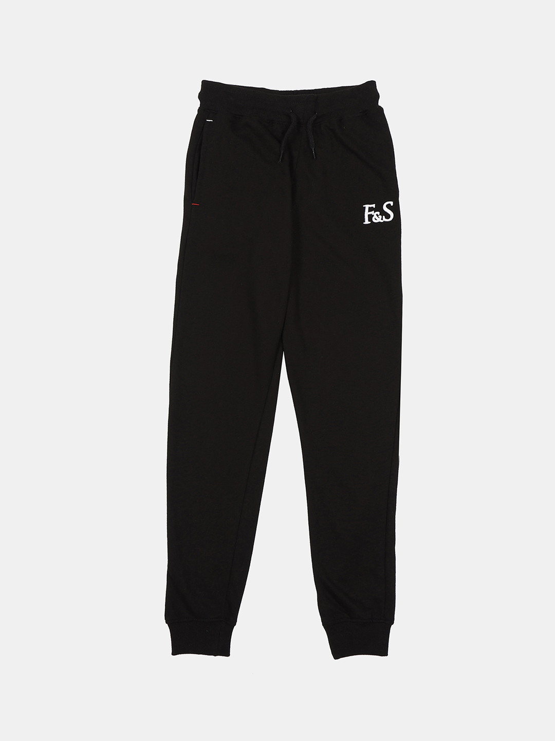 

F&S Boys Pure Cotton Joggers, Black