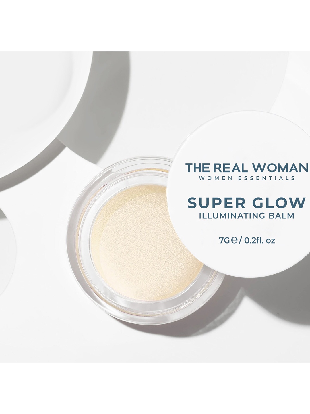 

THE REAL WOMAN Super Glow Illuminating Balm Highlighter with Argan Oil 7 g- Glowmazing, Off white
