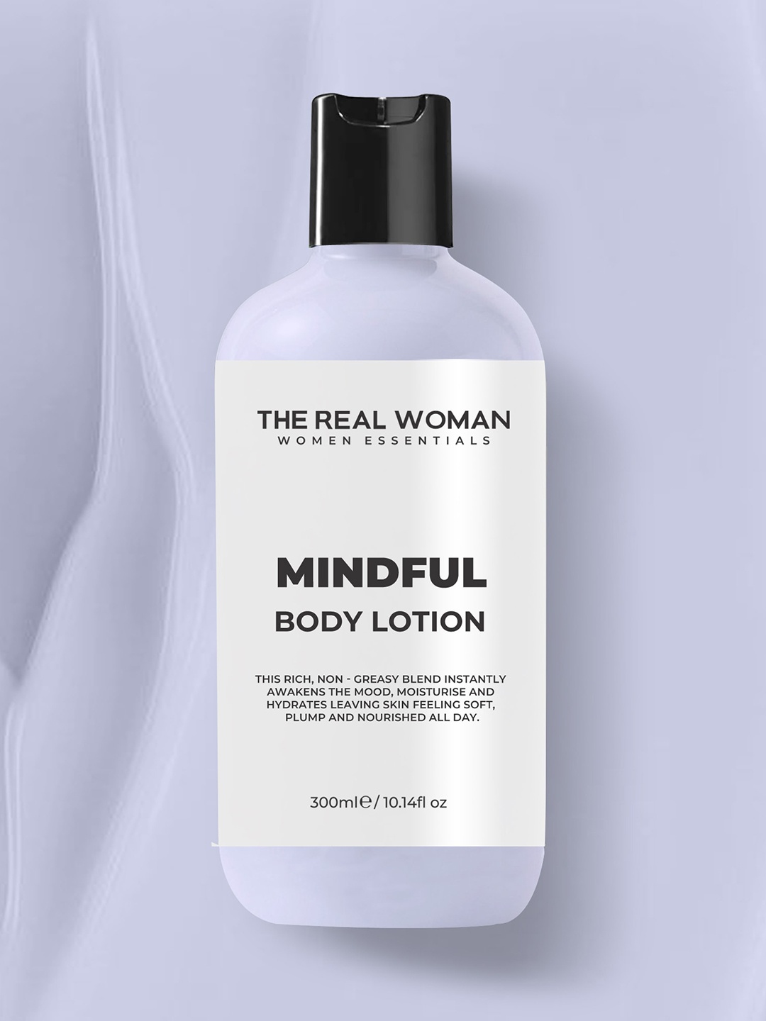 

THE REAL WOMAN Mindful Body Lotion with Neem Extract & Aloevera Extract - 300 ml, Blue