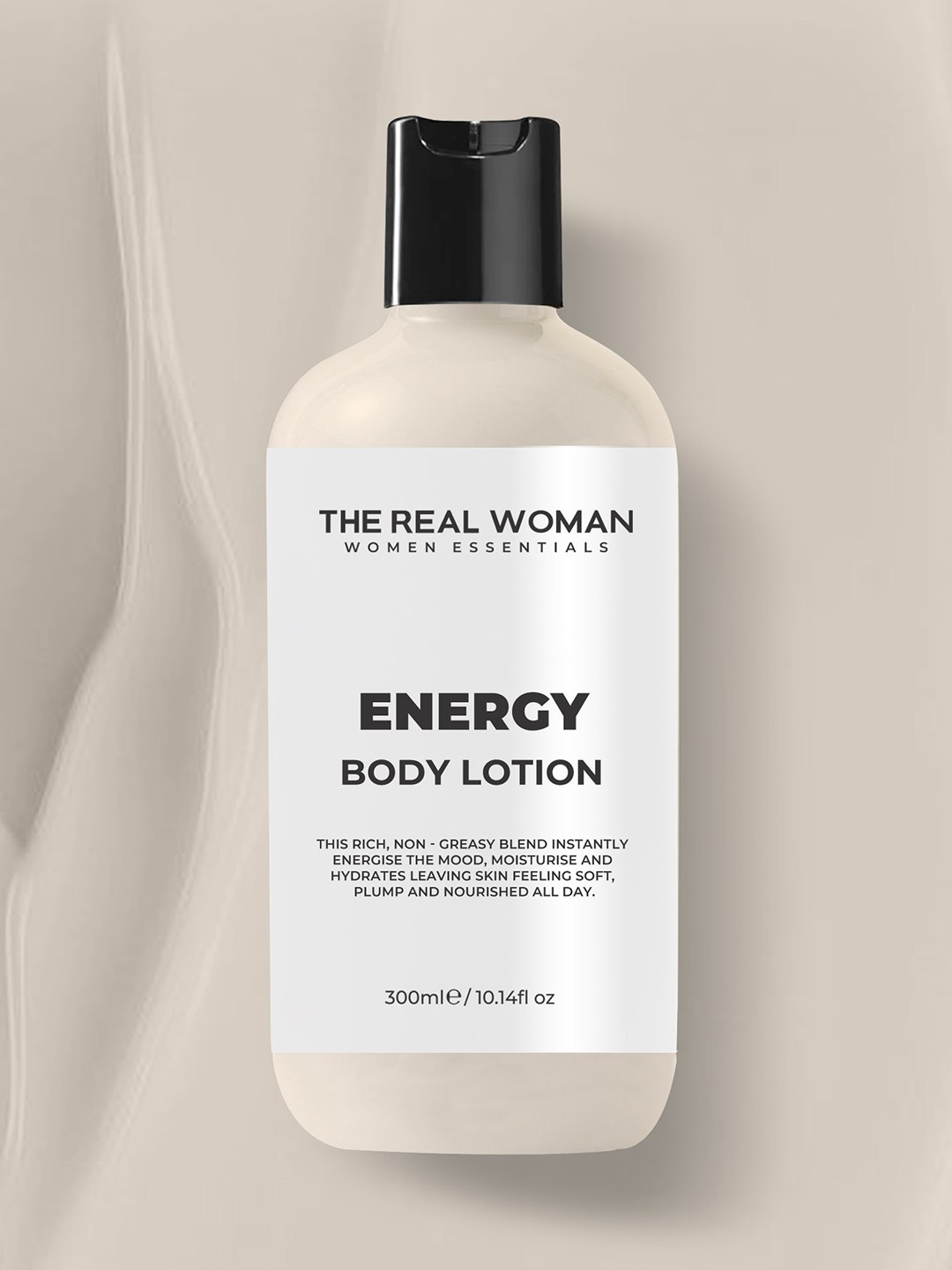 

THE REAL WOMAN Energy Body Lotion with Oatmeal Extract & Burberry Extract - 300 ml, White