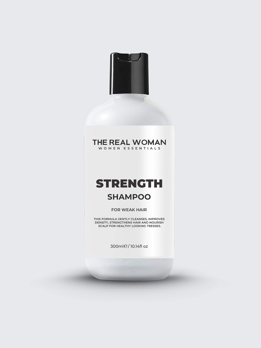 

THE REAL WOMAN Strength Shampoo for Weak Hair with Brahmi - 300 ml, White