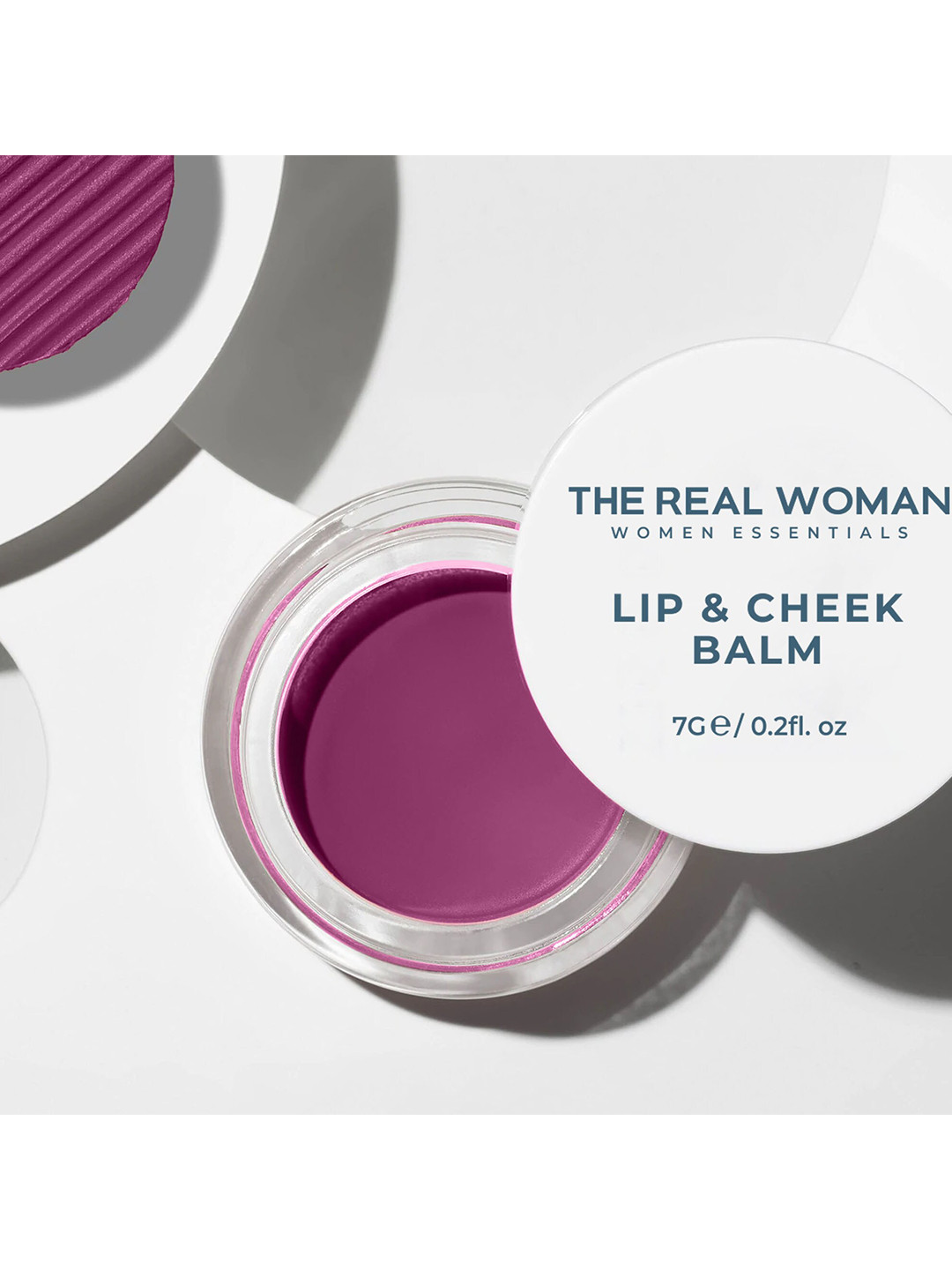 

THE REAL WOMAN Matte Finish Lip & Cheek Balm with Candellila Wax 7 g - Passion, Purple