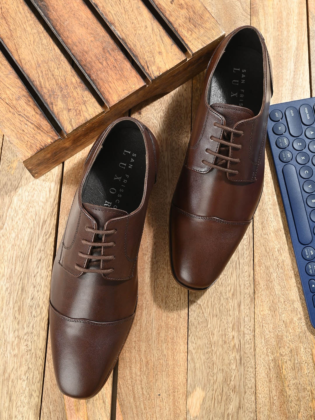 

San Frissco Men Comfort-Fit Formal Derbys, Brown