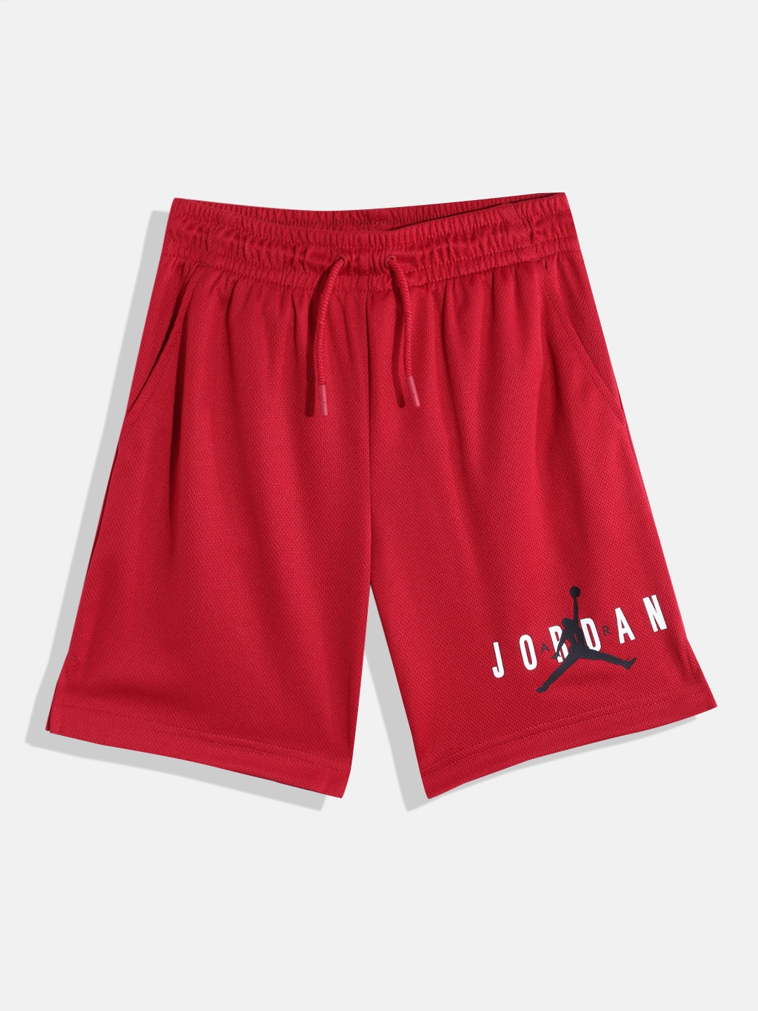 

Jordan Boys JDB Essentials Graphic Mesh SH Typography Printed Sports Shorts, Red