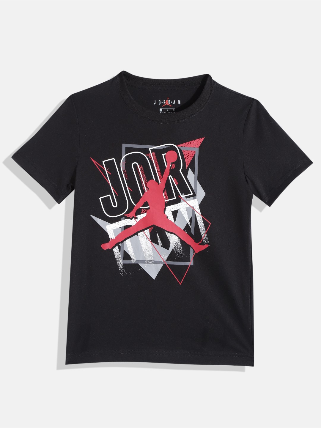 

Jordan Boys Brand Logo Printed T-shirt, Black