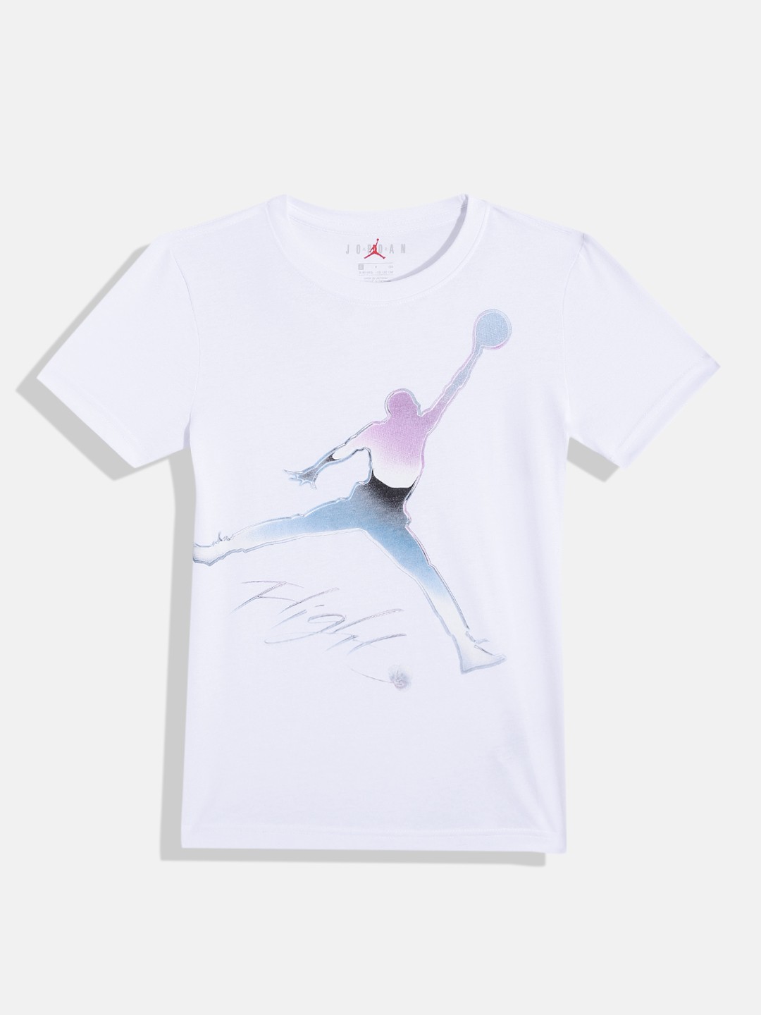 

Jordan Boys JDB Jumpman Flight Chrome SS T Printed T-shirt, White