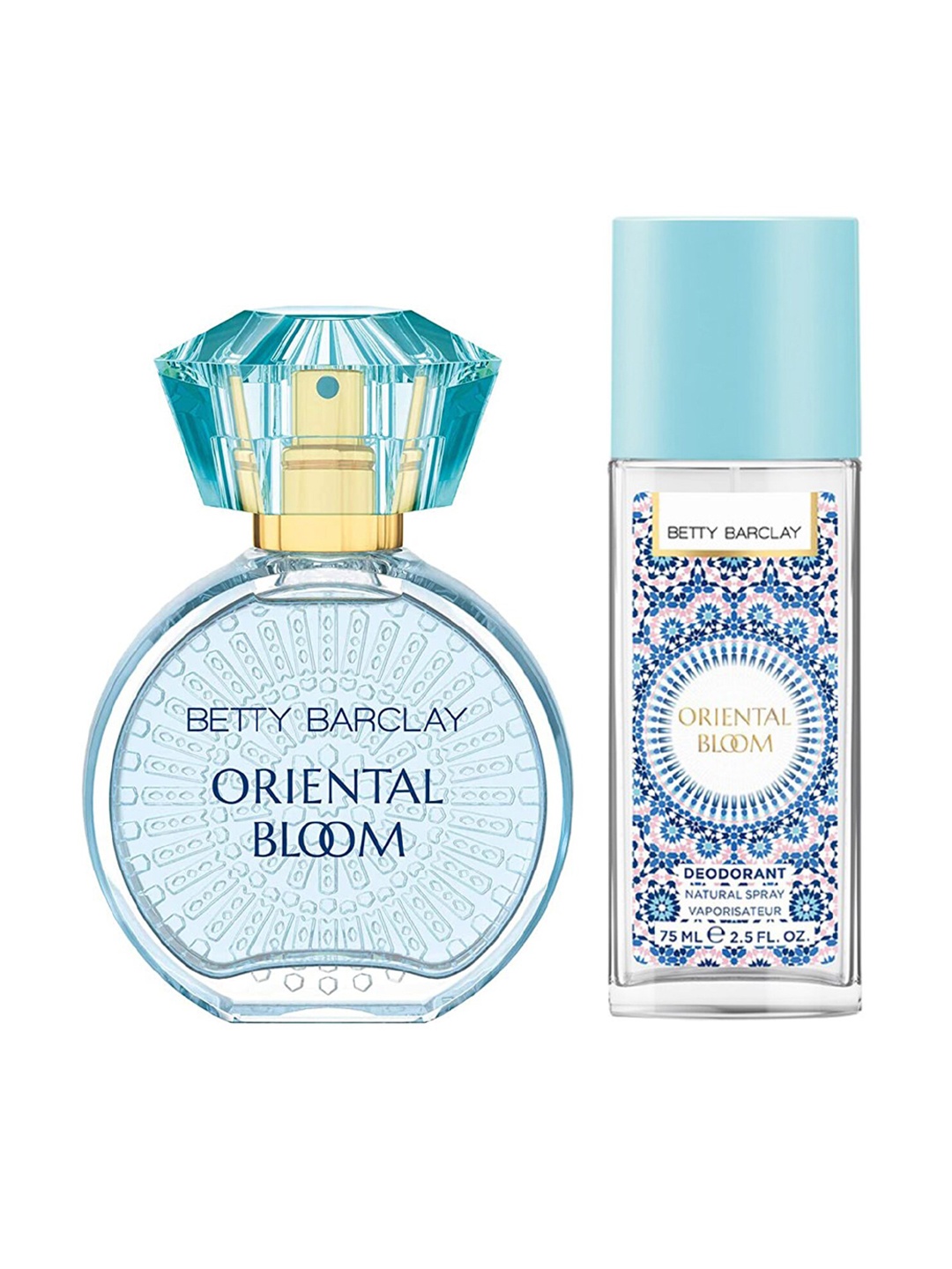 

Betty Barclay Women Oriental Bloom Fragrance Gift Set- Eau de Parfum 50ml + Deodorant 75ml, Blue