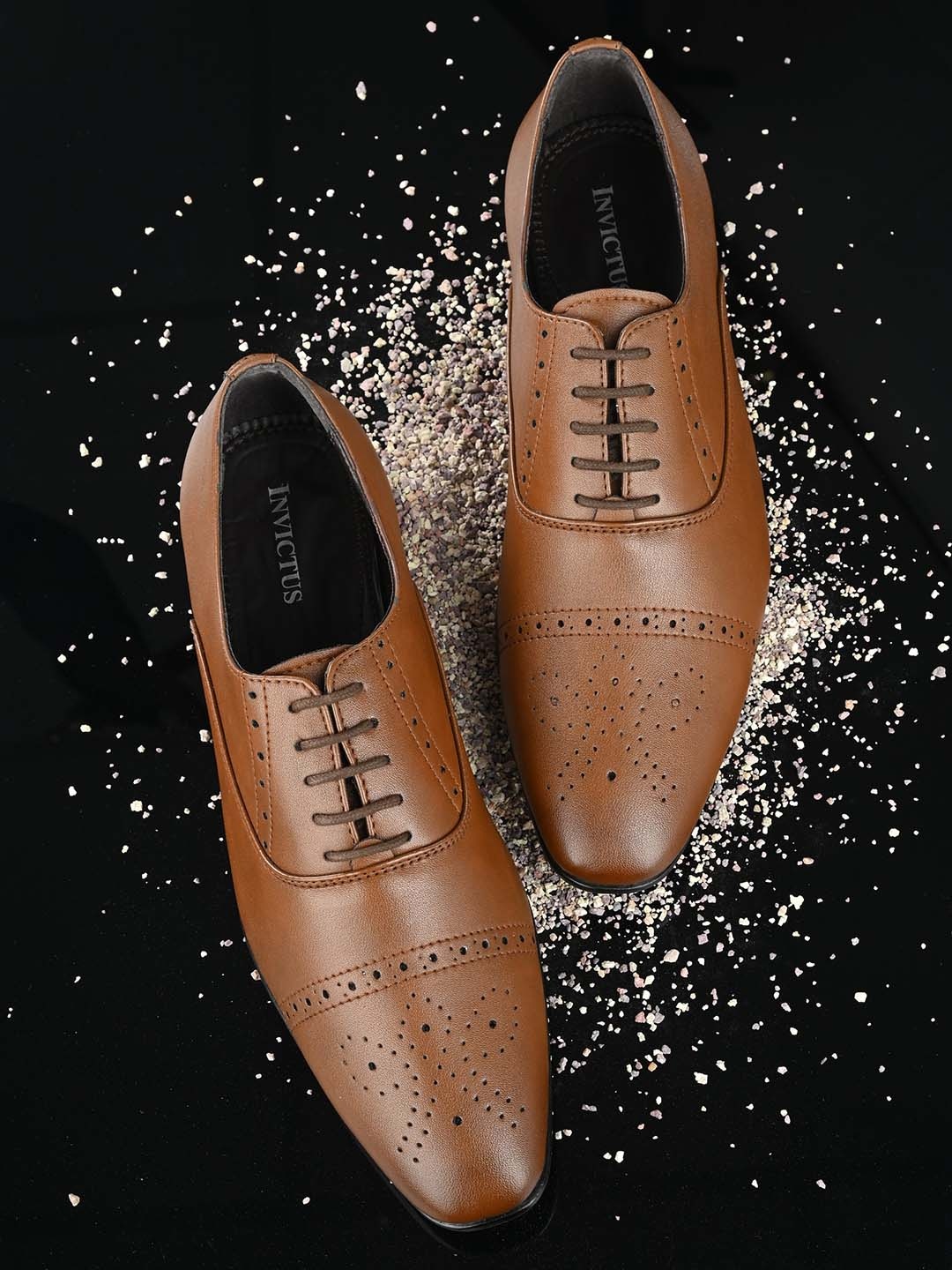 

INVICTUS Men Formal Oxford, Tan