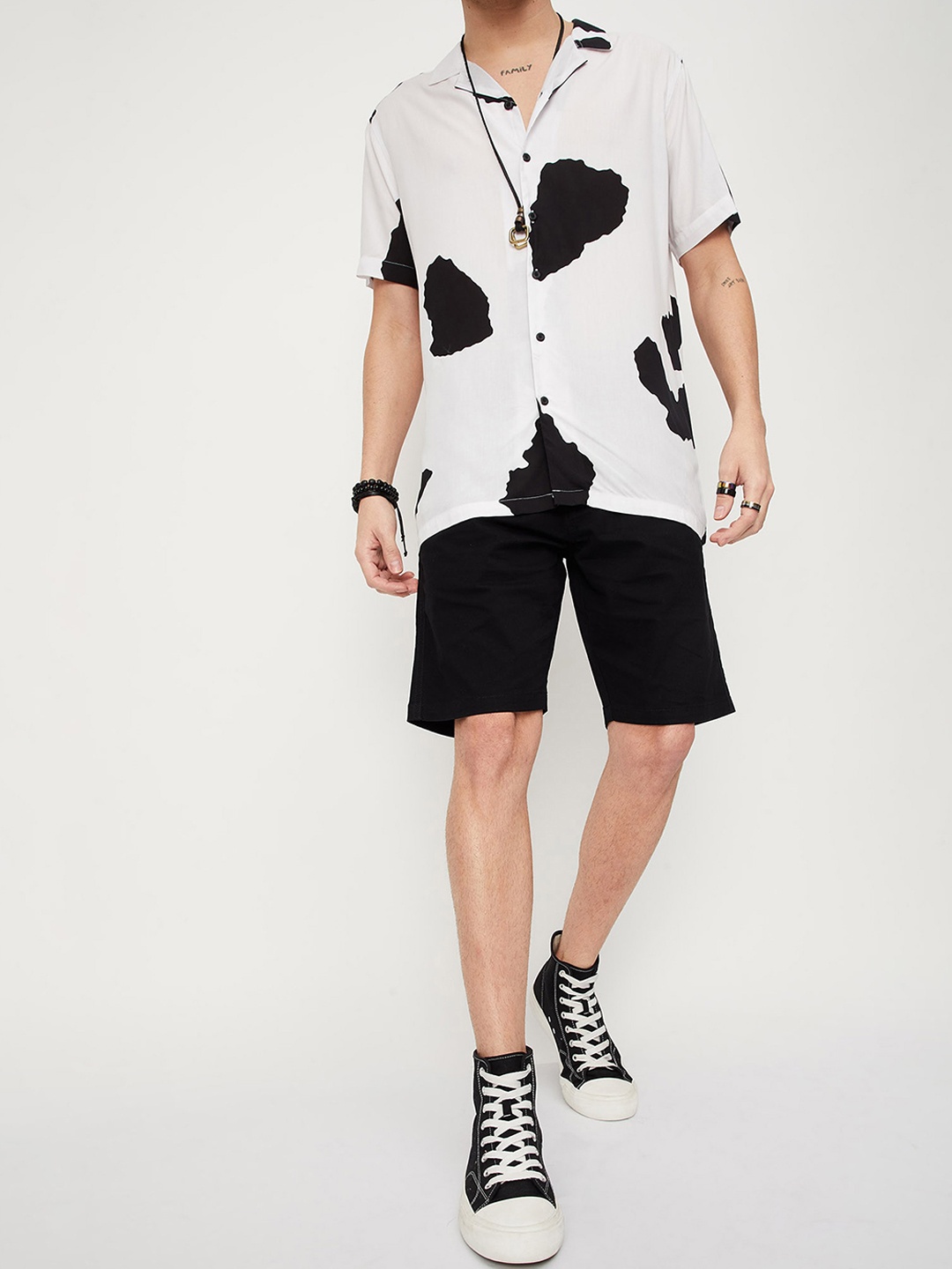 

max Men Cotton Shorts, Black