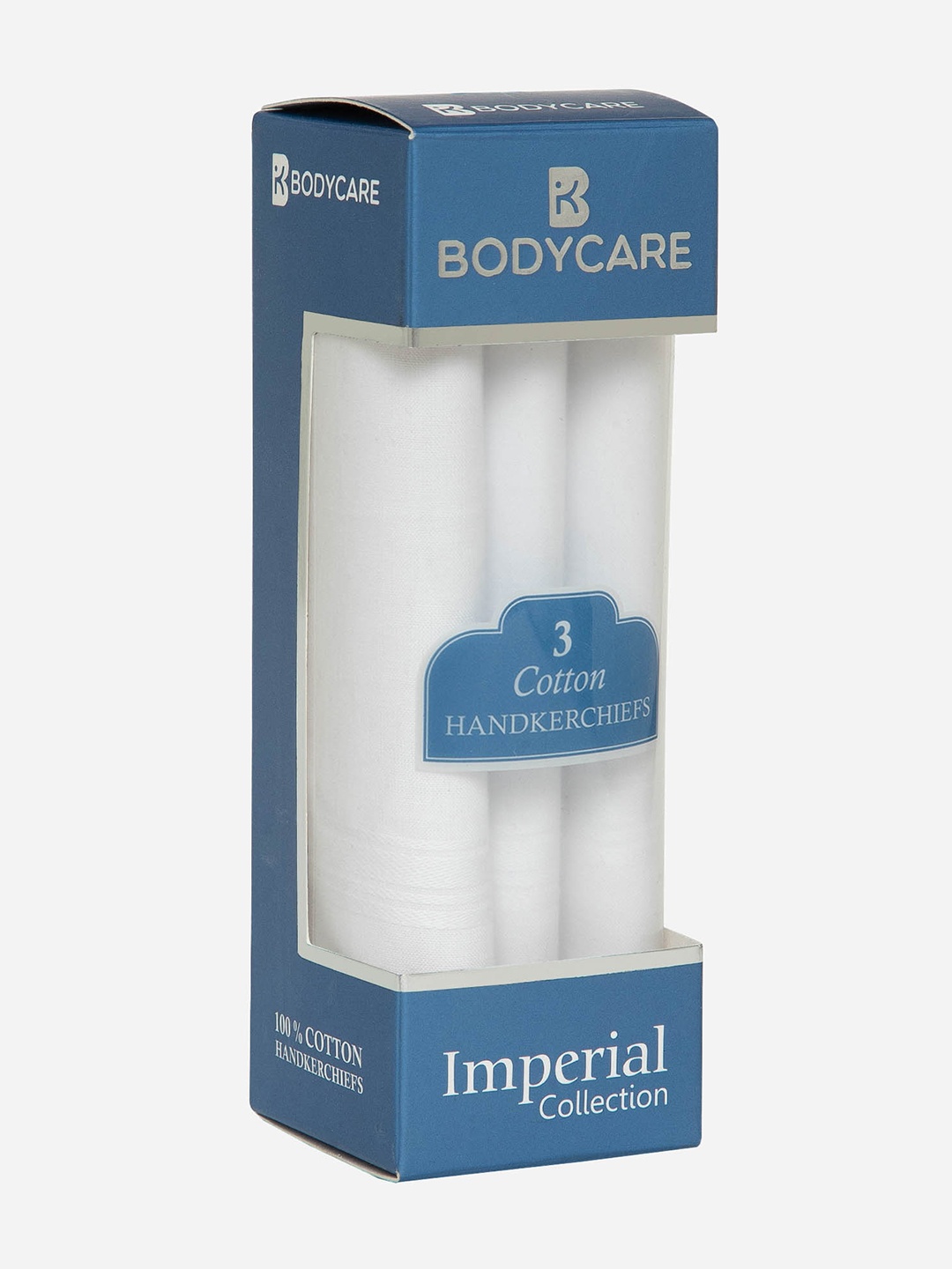 

Bodycare Men Pack Of 3 Cotton Handkerchiefs, White