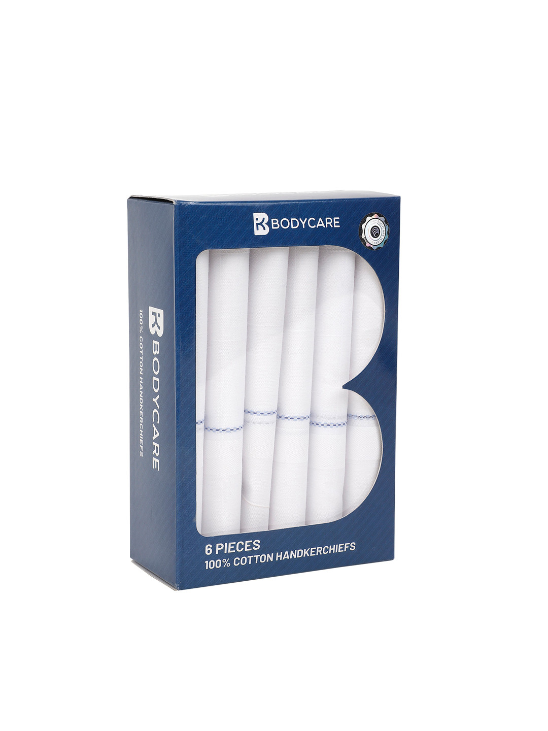 

Bodycare Men Pack Of 6 Cotton Handkerchiefs, White
