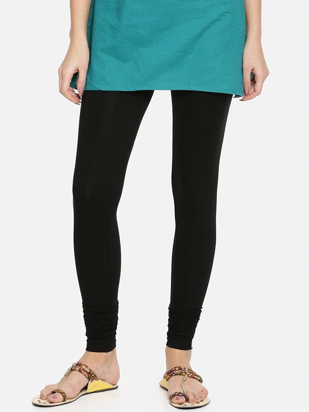 

TWIN BIRDS Churidar Length Leggings, Black