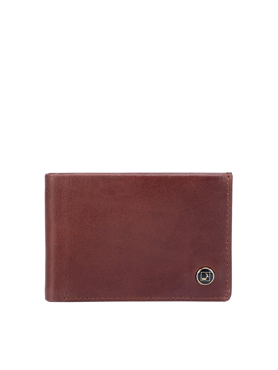 

Da Milano Men Leather Two Fold Wallet, Brown