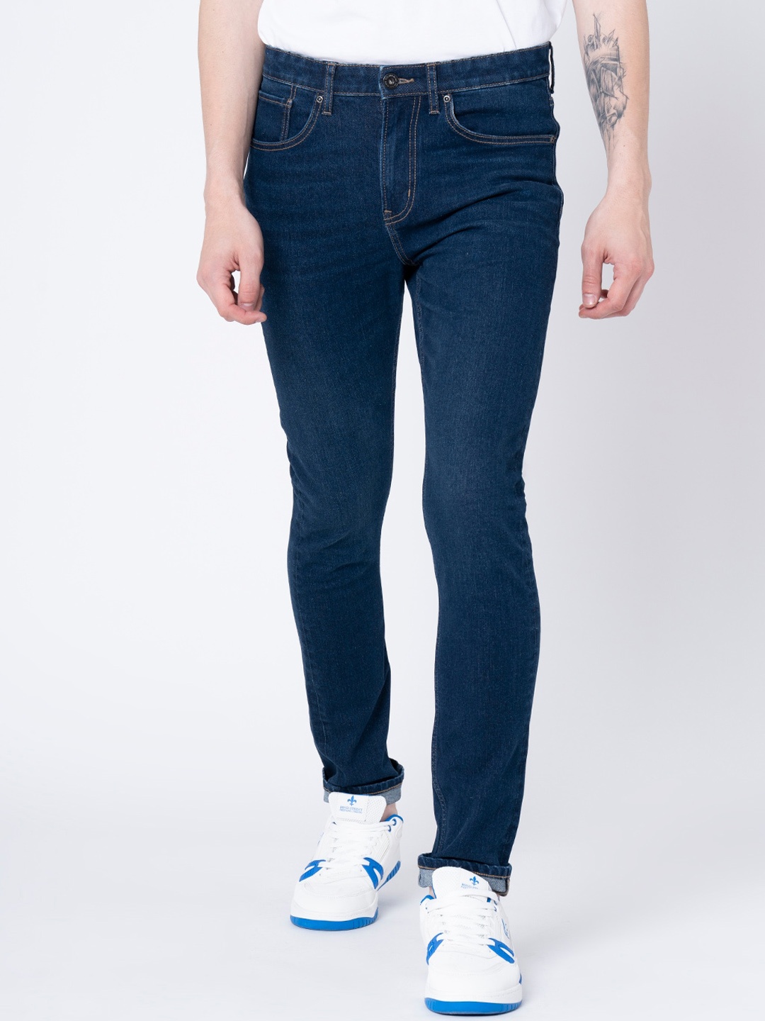 

Red Tape Men Mid-Rise Skinny Fit Stretchable Jeans, Blue