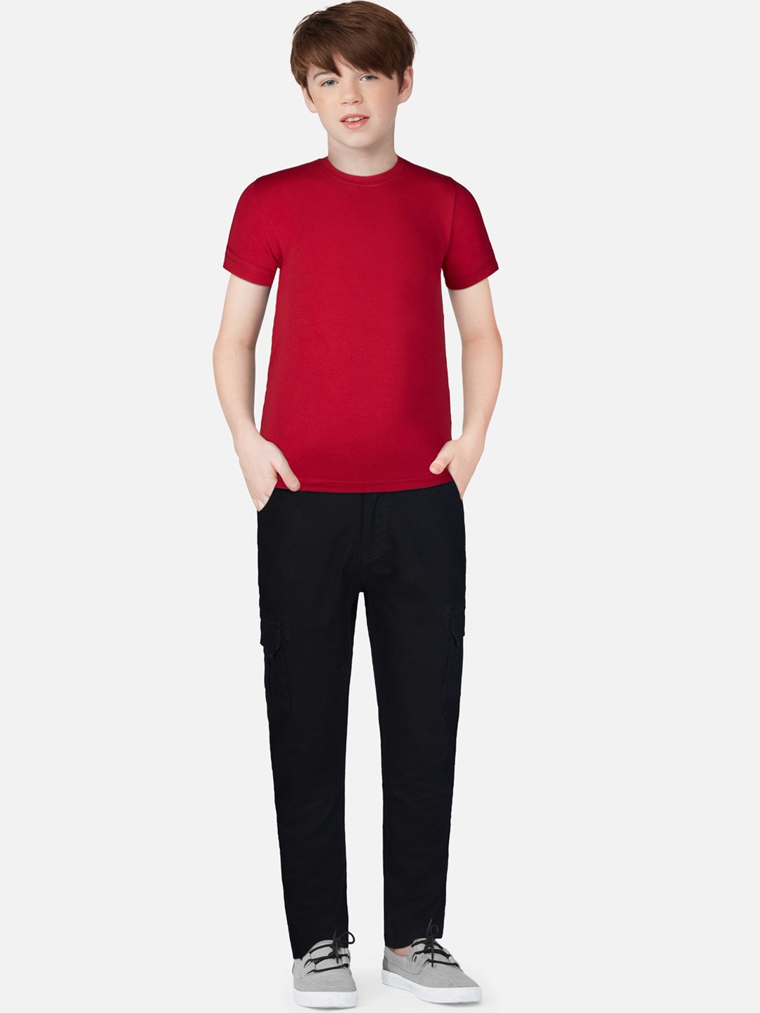 

Gini and Jony Boys Denim Trousers, Black