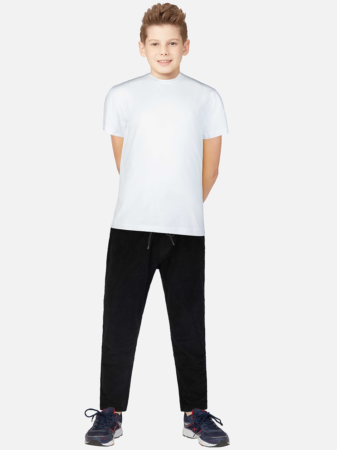 

Gini and Jony Boys Cotton Trousers, Black