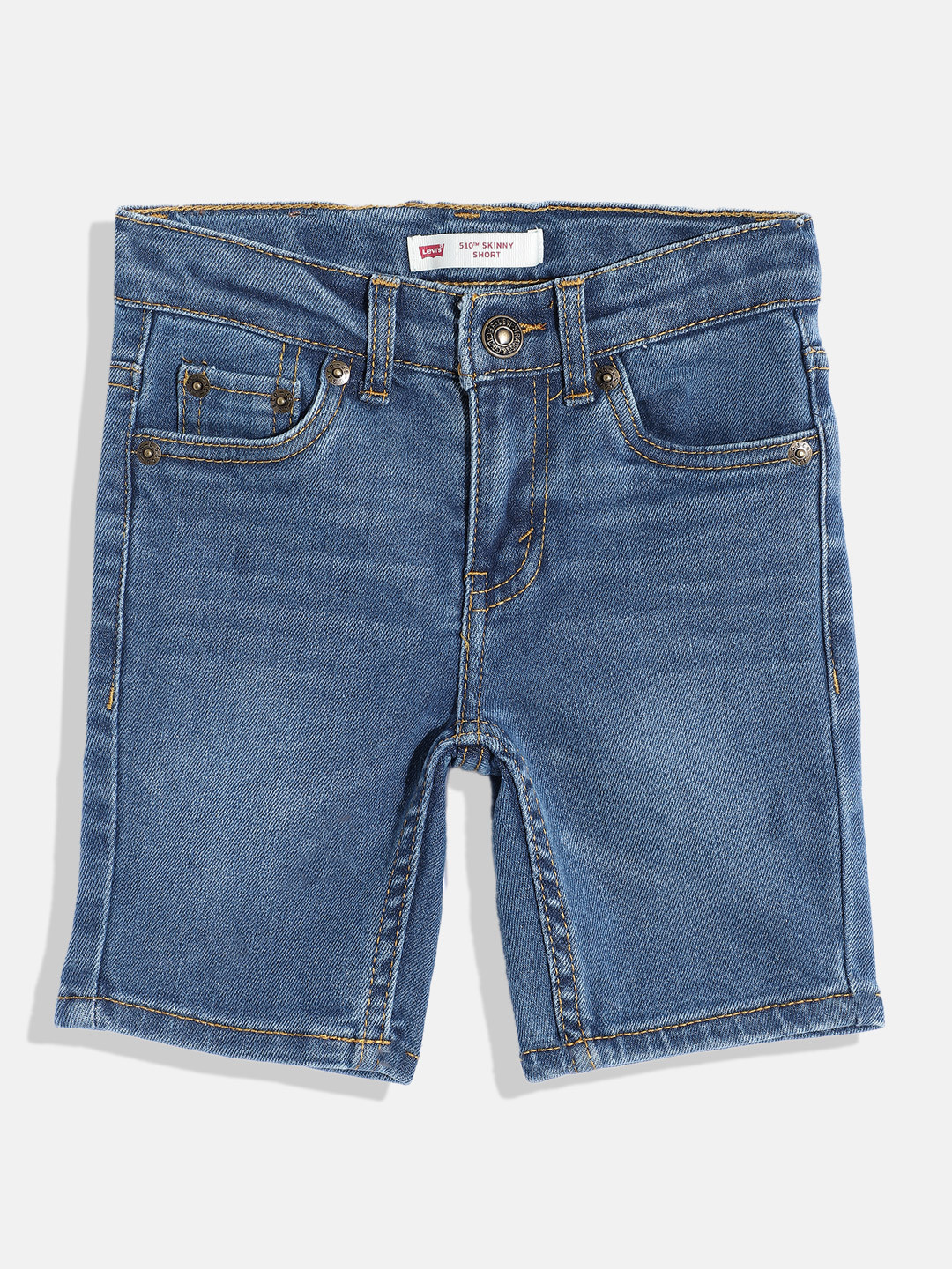 

Levis Boys Skinny Fit Denim Shorts, Blue