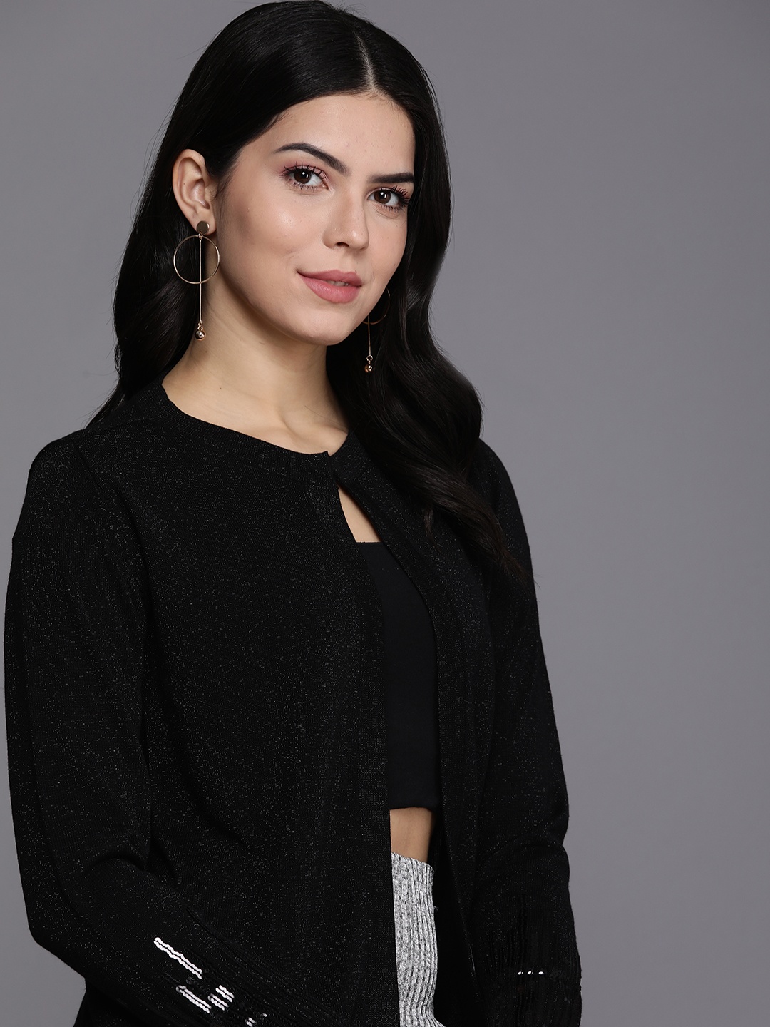 

Allen Solly Woman Solid Top, Black