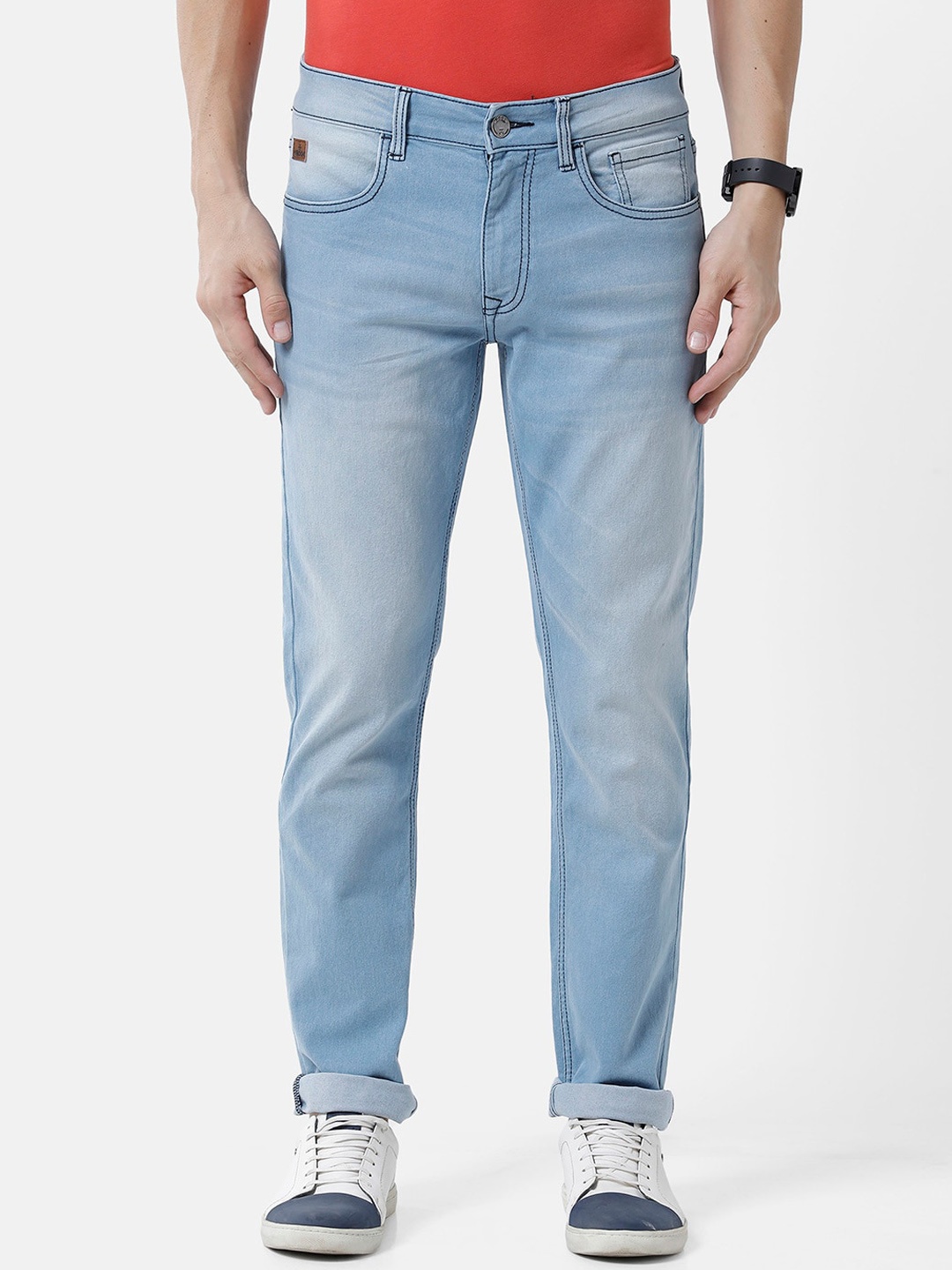 

WROGN Men Light Fade Jeans, Blue