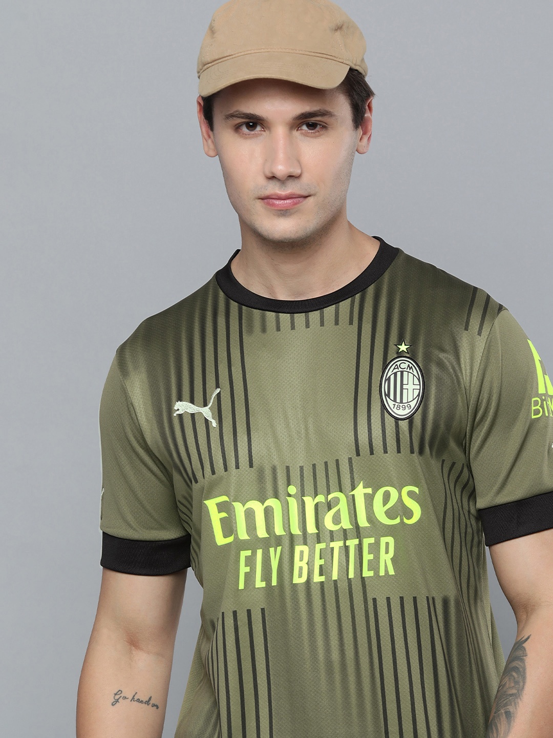 

Puma Typography Printed T-shirt, Green