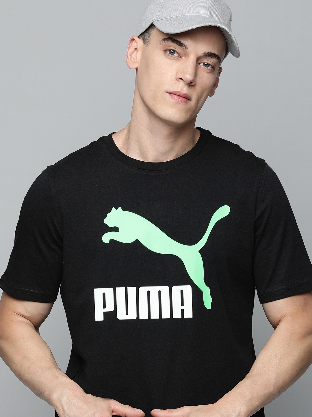 

Puma Brand Logo Printed T-shirt, Black