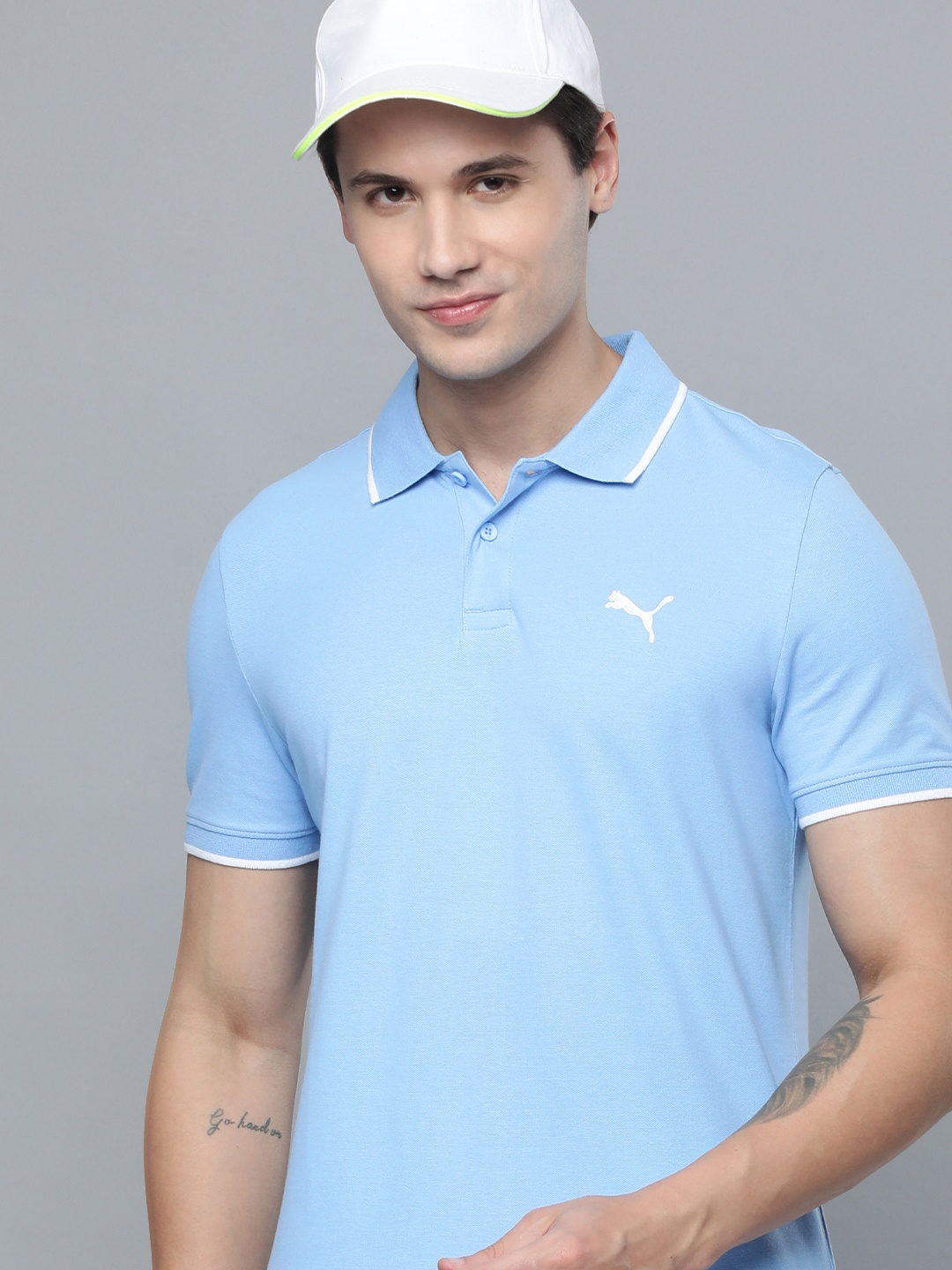 

Puma Polo Collar Slim Fit T-shirt, Blue