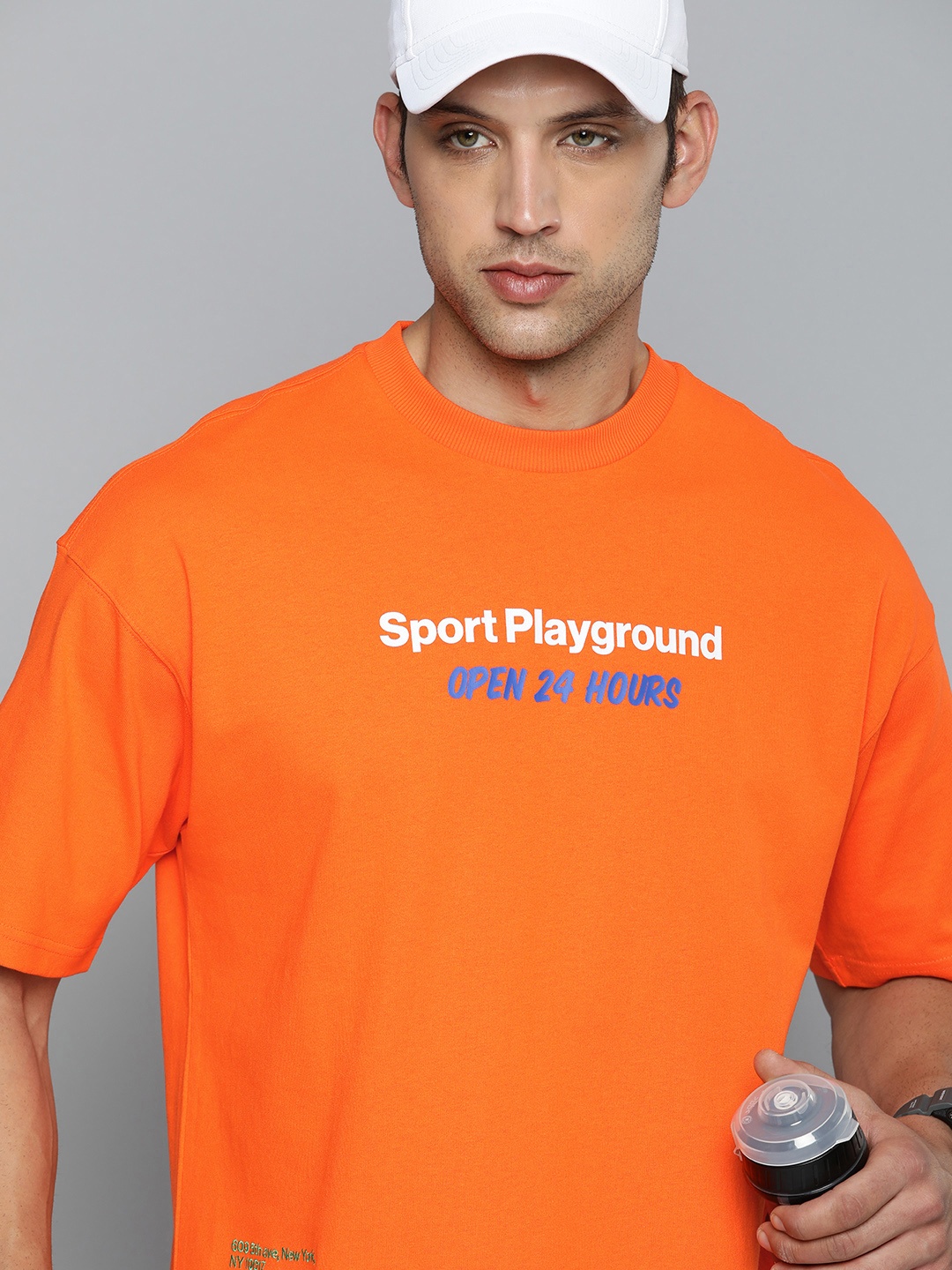 

Puma Unisex Typography Printed Pure Cotton T-shirt, Orange