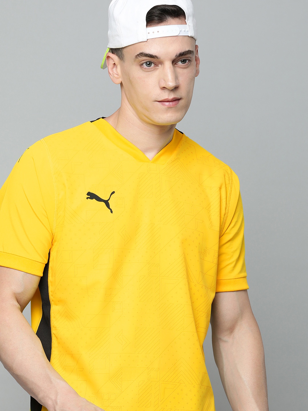 

Puma V-Neck Slim Fit T-shirt, Yellow