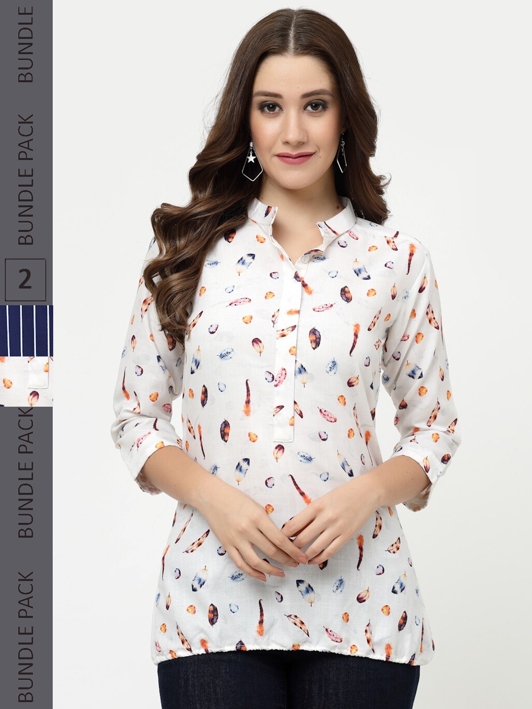 

MISS AYSE Multicoloured Striped Top, Multi