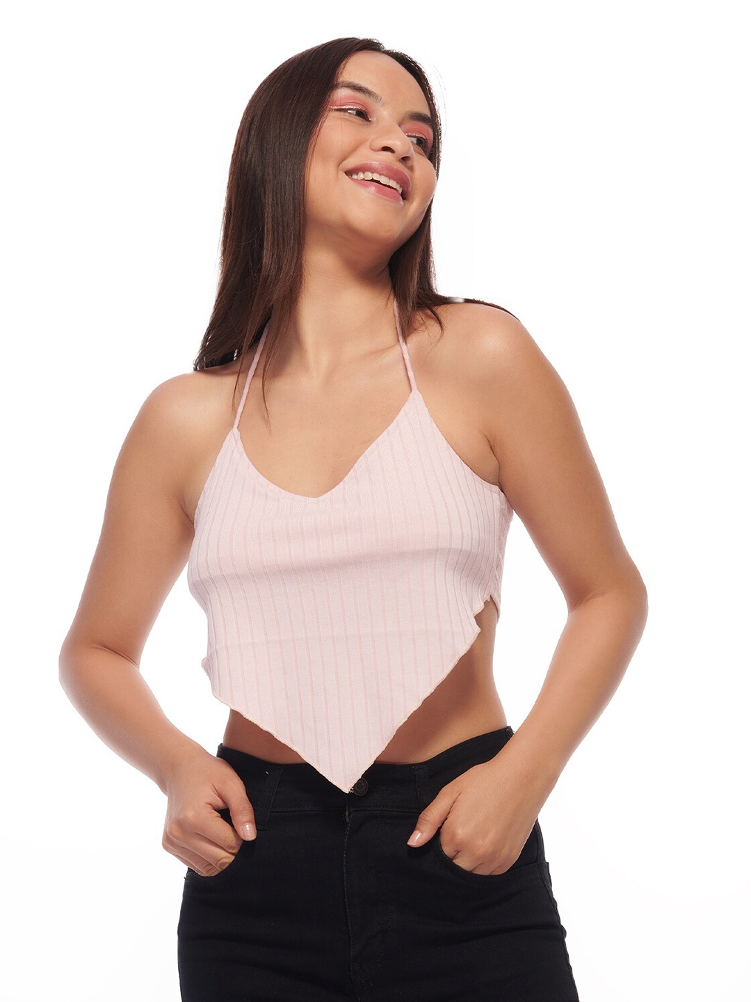 

ODETTE Pink Striped Top