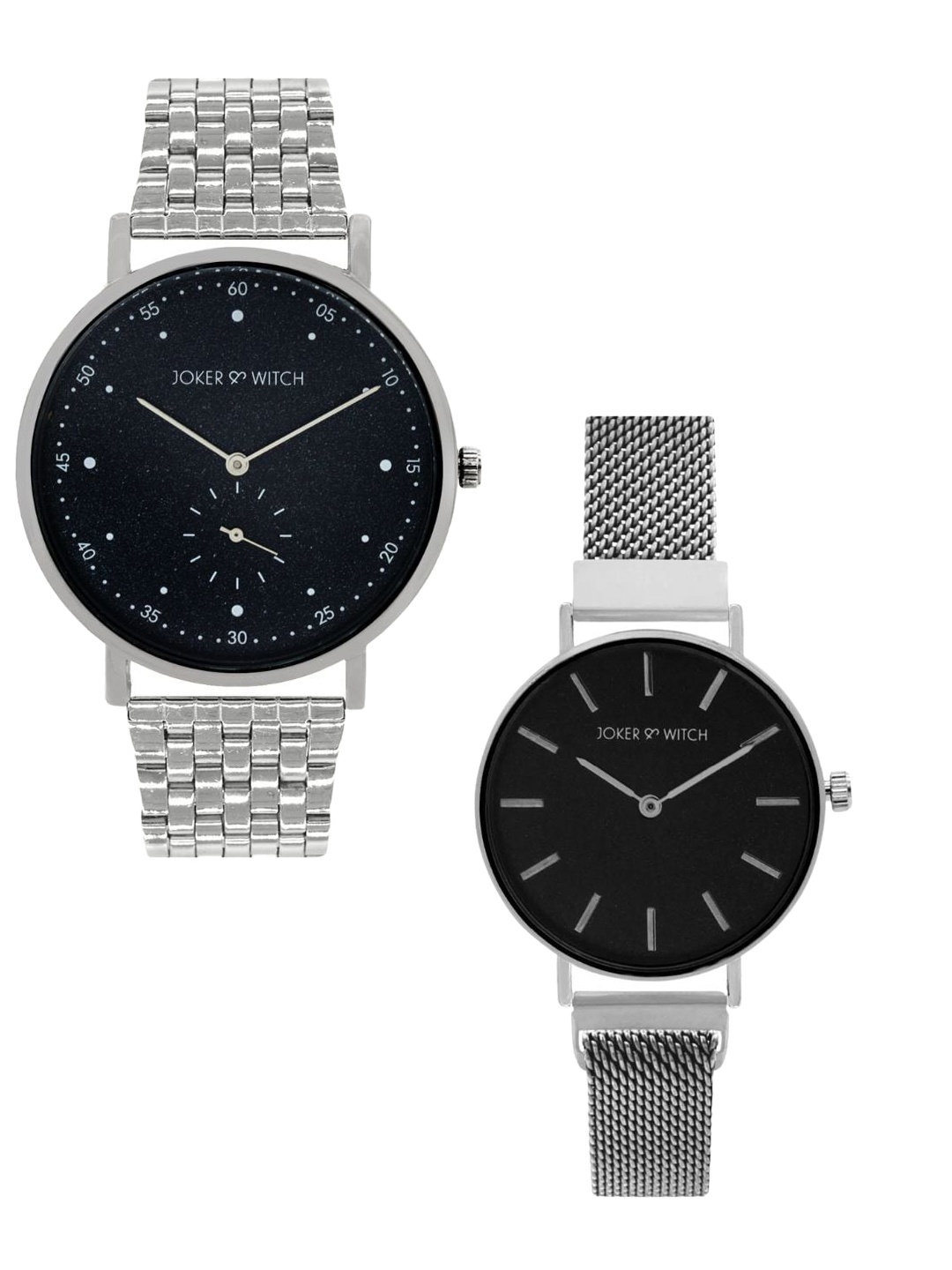 

JOKER & WITCH Kit & Kat Couple Watches JWCW329, Black