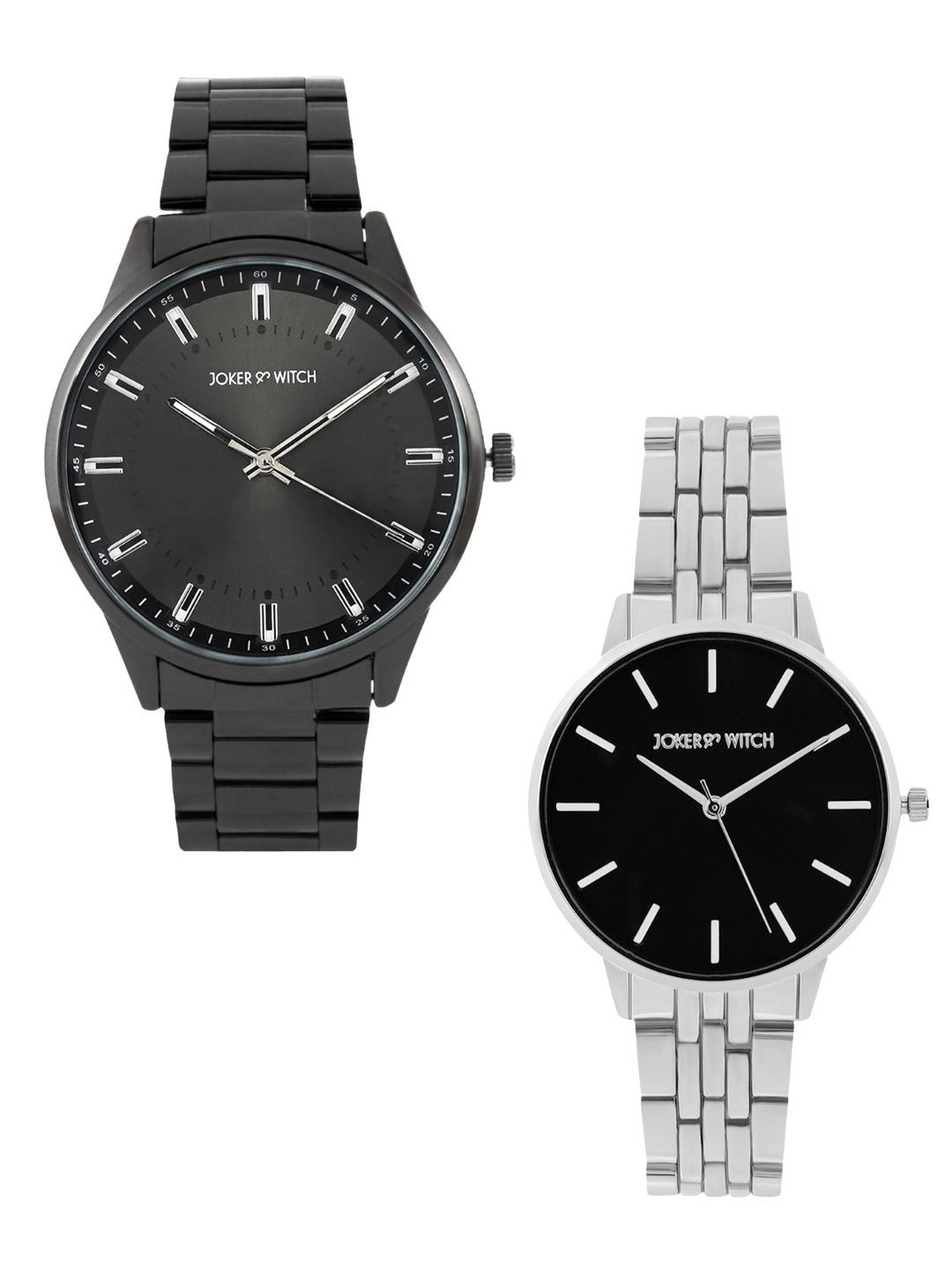 

JOKER & WITCH Winston & Aly Couple Watch Gift Set JWCW352, Grey