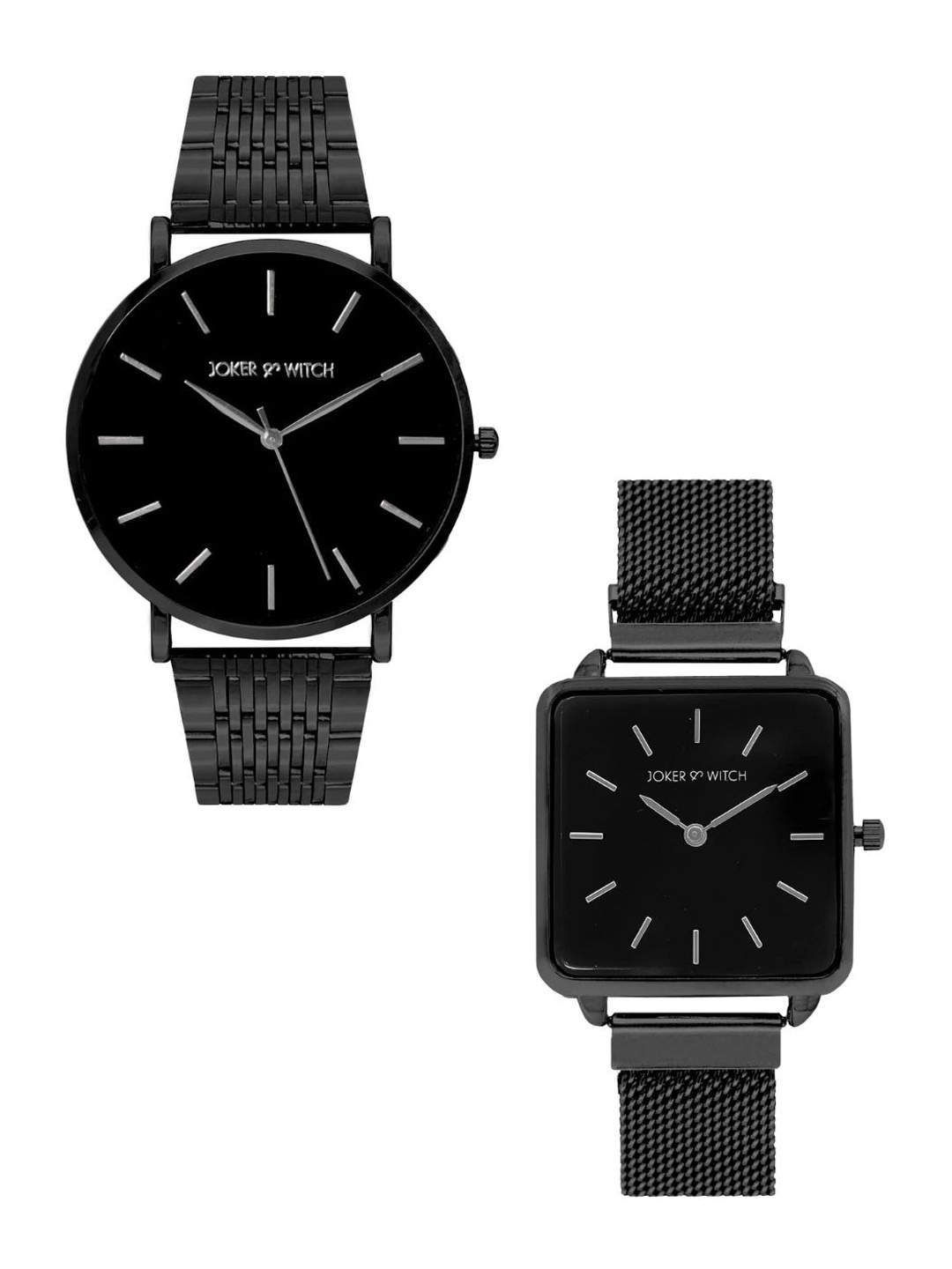 

JOKER & WITCH Alex & Lily Couple Watch Gift Set JWCW382, Black