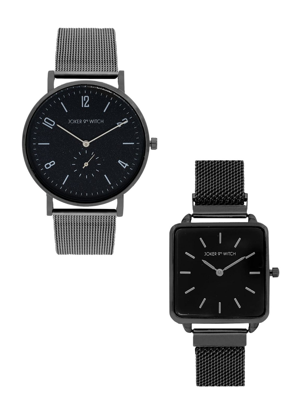 

JOKER & WITCH Couple Watch Gift Set JWCW325, Grey