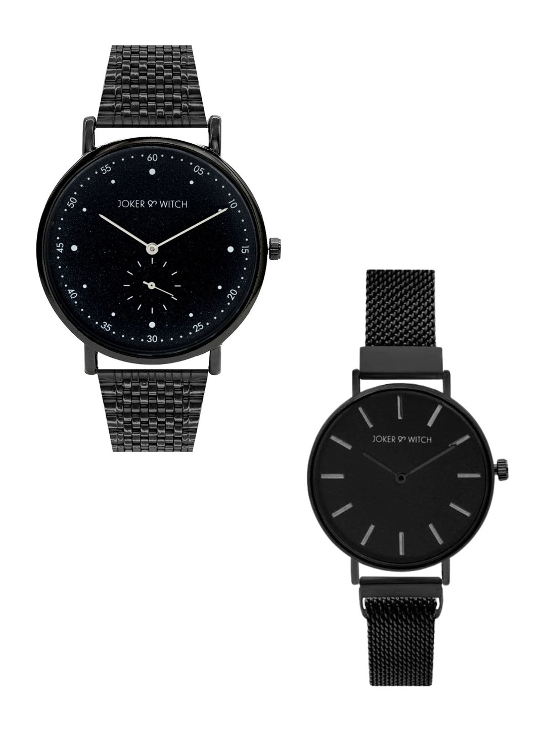 

JOKER & WITCH Pooh & Piglet Couple Watch Gift Set JWCW283, Black
