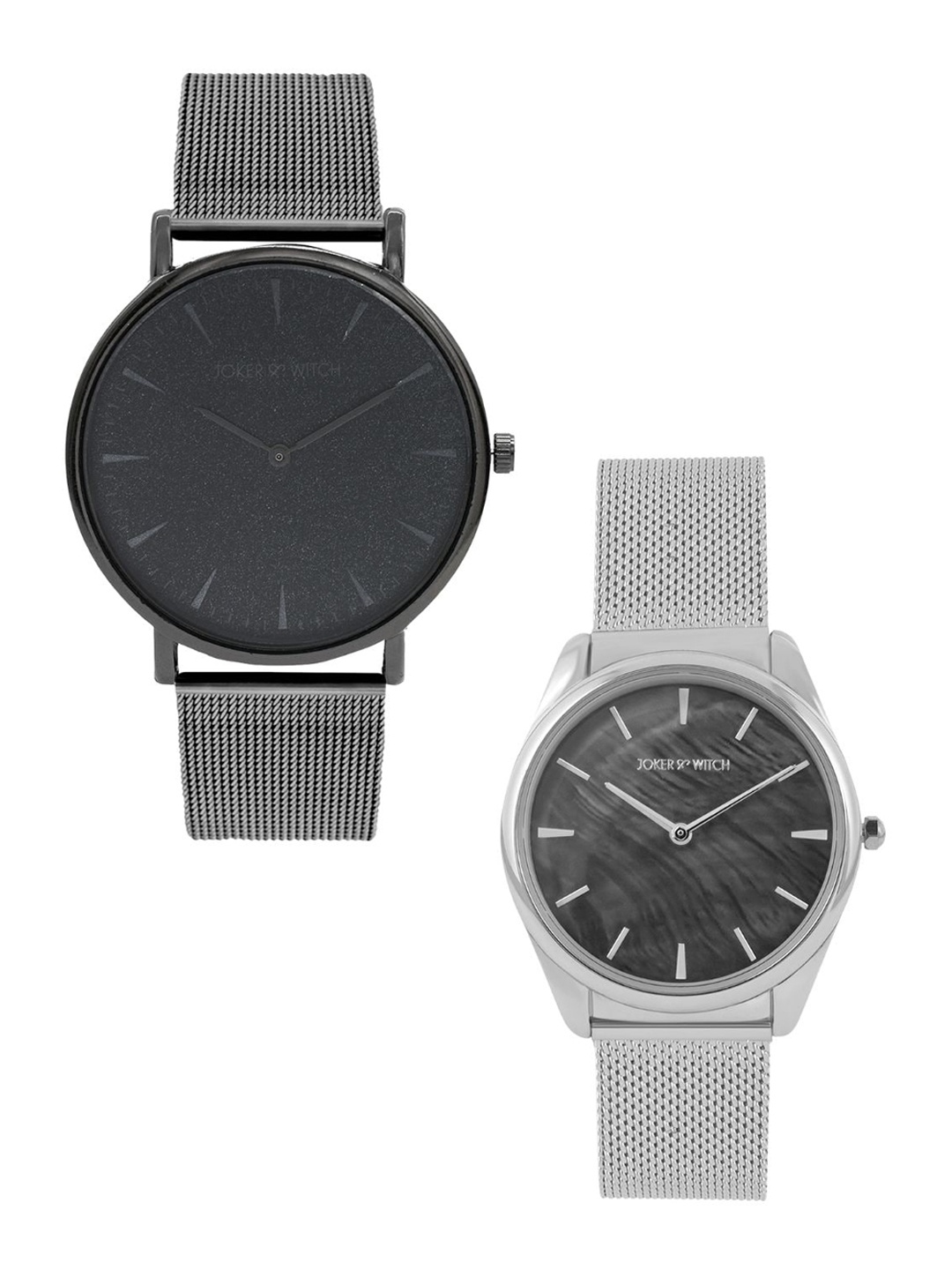 

JOKER & WITCH Melman & Gloria Couple Watch Gift Set JWCW321, Grey