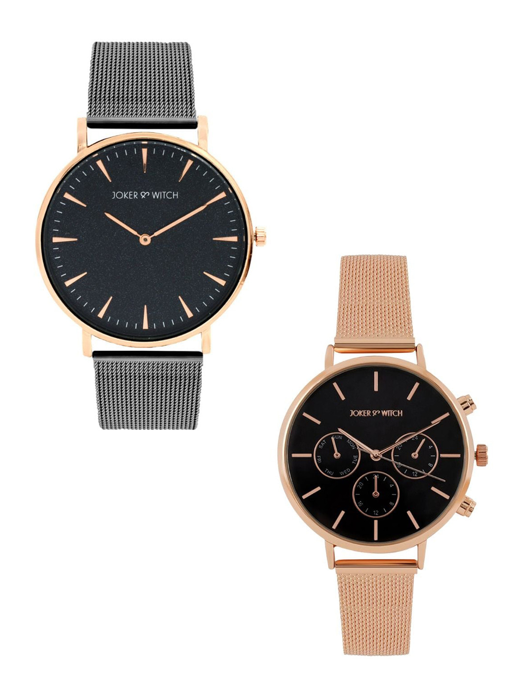 

JOKER & WITCH Luna & Alex Couple Watch Gift Set JWCW308, Grey
