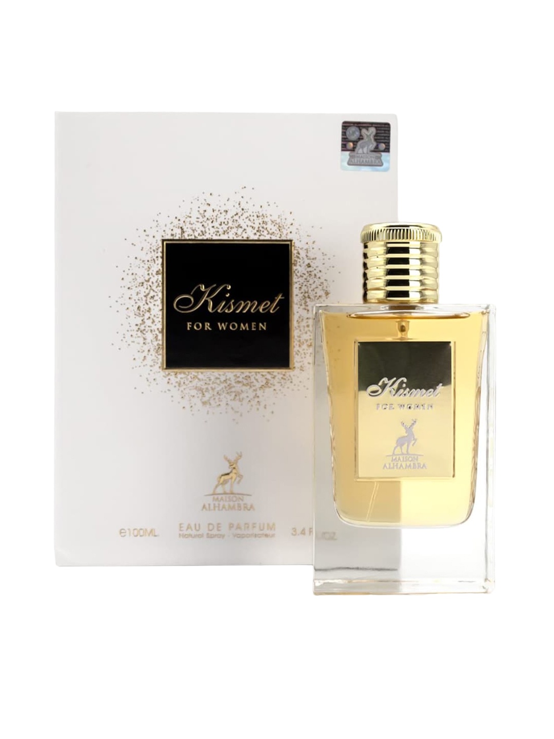 

Lattafa Women Kismet Long Lasting Eau De Parfum Natural Spray - 100 ml, Gold