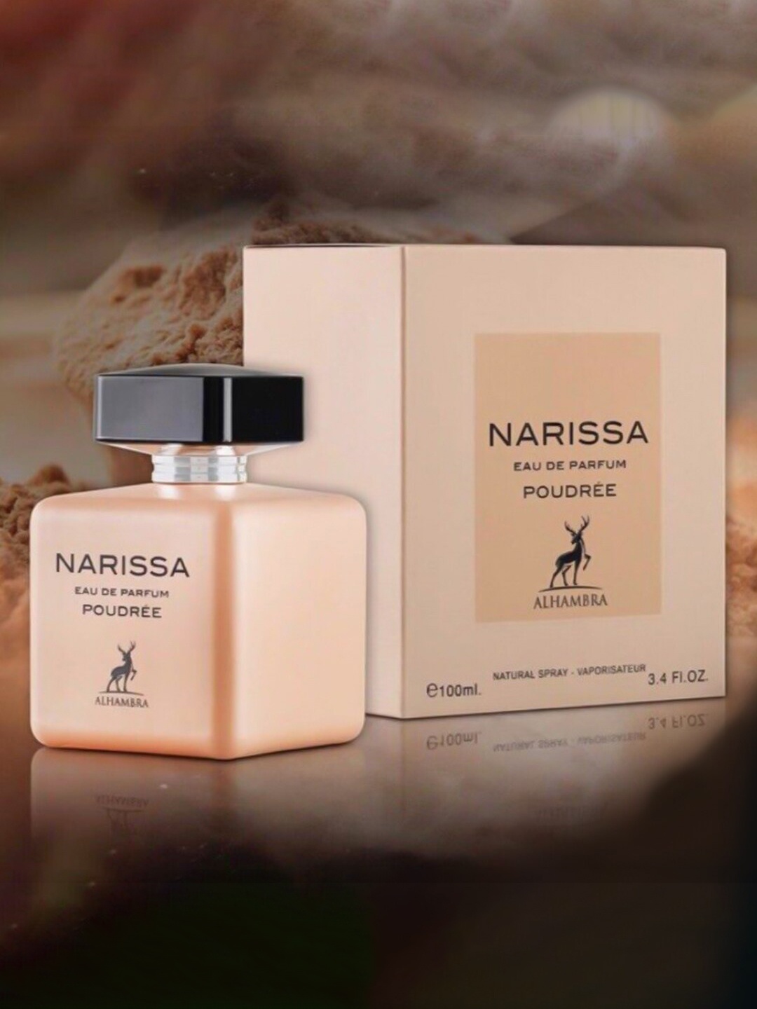 

Lattafa Unisex Alhambra Narissa Poudree Eau De Parfum - 100 ml, Beige